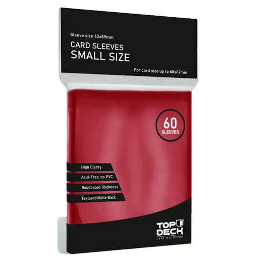 Folios TopDeck tamaño SMALL rojos