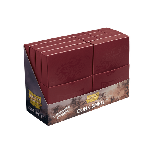 Cube Shell DragonShield color rojo sangre